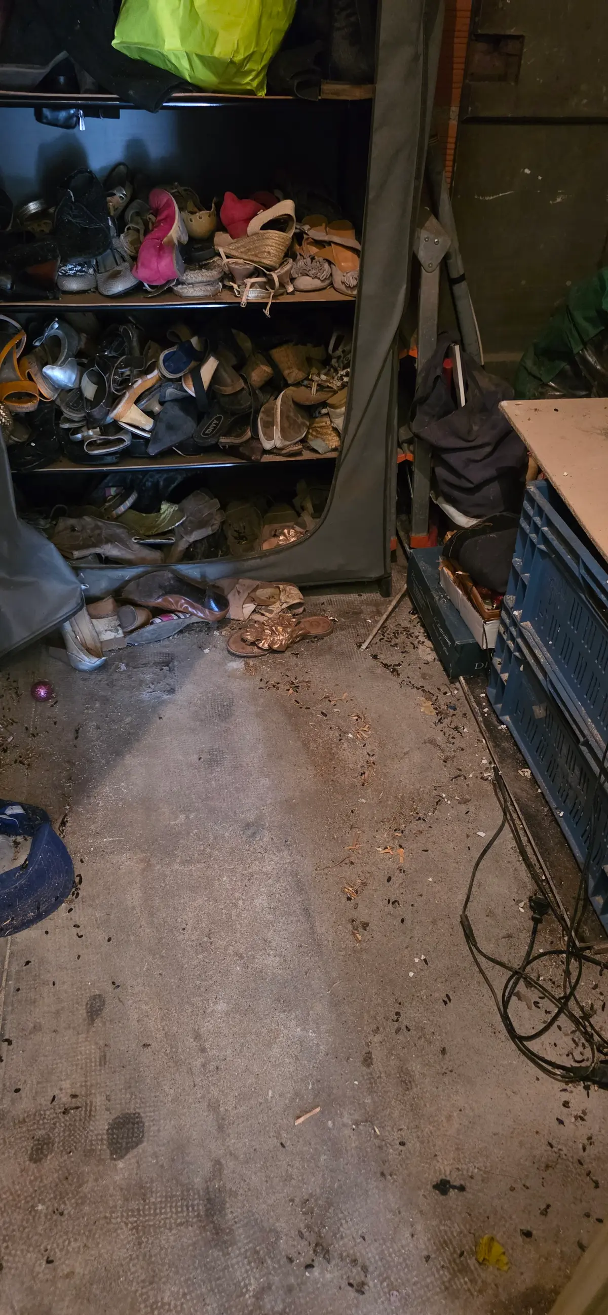 Garage encombré